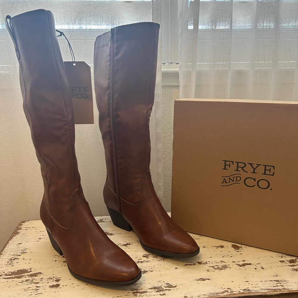 Frye & Co. Selah Cognac Tall Boots 11 M